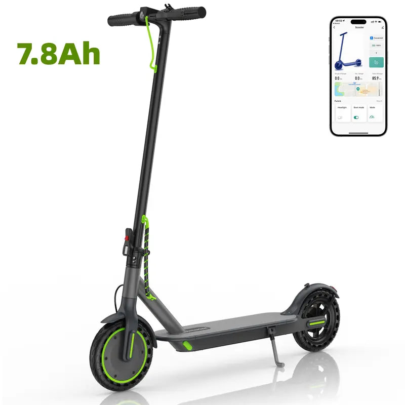 【Aopo】Motorized Scooter for Adults - 350W Motor, 36V Battery, Max 19Mph Speed, 15-Mile Range, 3-Speed Modes, App-Controlled, Dual ABS Brakes, Multifunctional Compact Foldable, Aluminum Portable Frame, 14.8 Kg, 42 X 17 X 18 Inches, Ideal Gift for Teens+