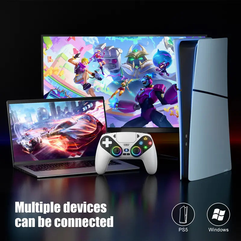 Wireless Pro Gaming Controller for PS5 (Christmas Variety Pack) - Drift Calibration Video Below, LED Lights, Dual Vibration, Motion Sensing, Programmable Buttons, 1000Mah Fast-Charging Batteries, Gamer Stuff, Accessories, Tiktokshopstockup