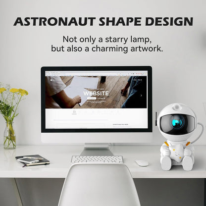 Astronaut Galaxy Projector Night Light, Star Projector for Kids Room Decor