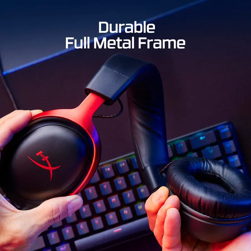 Hyperx Cloud III – Wired Gaming Headset, PC, PS5, Xbox Series X|S, Angled 53Mm Drivers, Spatial Audio, Memory Foam, Durable Frame, Ultra-Clear 10Mm Mic, USB-C, USB-A, 3.5Mm