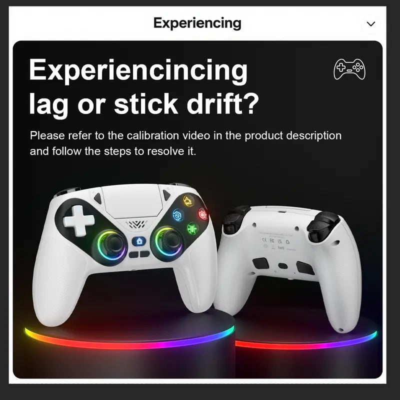 Wireless Pro Gaming Controller for PS5 (Christmas Variety Pack) - Drift Calibration Video Below, LED Lights, Dual Vibration, Motion Sensing, Programmable Buttons, 1000Mah Fast-Charging Batteries, Gamer Stuff, Accessories, Tiktokshopstockup