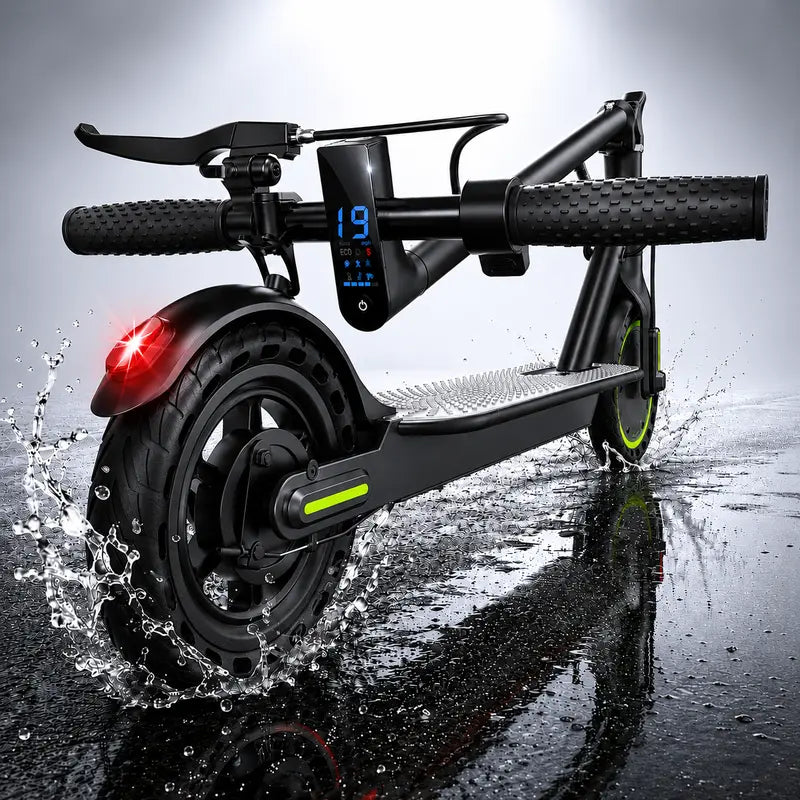 【Aopo】Motorized Scooter for Adults - 350W Motor, 36V Battery, Max 19Mph Speed, 15-Mile Range, 3-Speed Modes, App-Controlled, Dual ABS Brakes, Multifunctional Compact Foldable, Aluminum Portable Frame, 14.8 Kg, 42 X 17 X 18 Inches, Ideal Gift for Teens+