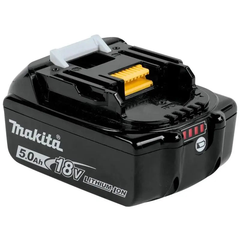Makita BL1850B 18V LXT Lithium-Ion 5.0Ah Slide-Style Batteries - 2-Pack High Capacity Power Tool Accessories, Fast Charging, Rapid Optimum Charger Compatible, Self-Discharge Resistant, Smart-Charging System
