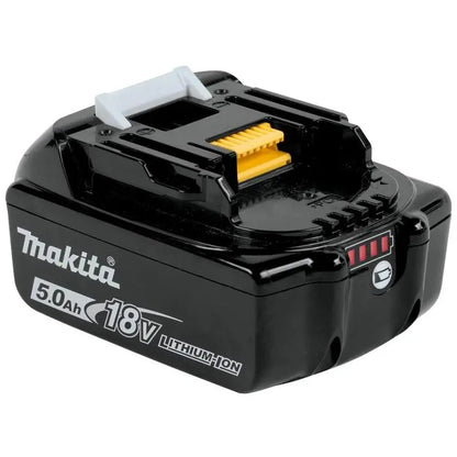 Makita BL1850B 18V LXT Lithium-Ion 5.0Ah Slide-Style Batteries - 2-Pack High Capacity Power Tool Accessories, Fast Charging, Rapid Optimum Charger Compatible, Self-Discharge Resistant, Smart-Charging System