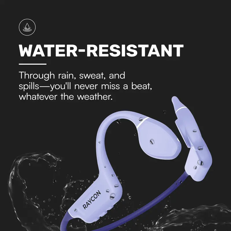 Raycon Adjustable Open Design Bone Conduction Wireless Bluetooth Headphones - Lightweight Headphones, IP68 Rated, Open Design Earbuds, Wireless Earbuds with Mic, Awareness Mode, 13Hr Playtime, Hands-Free Calls for Gym, Workout