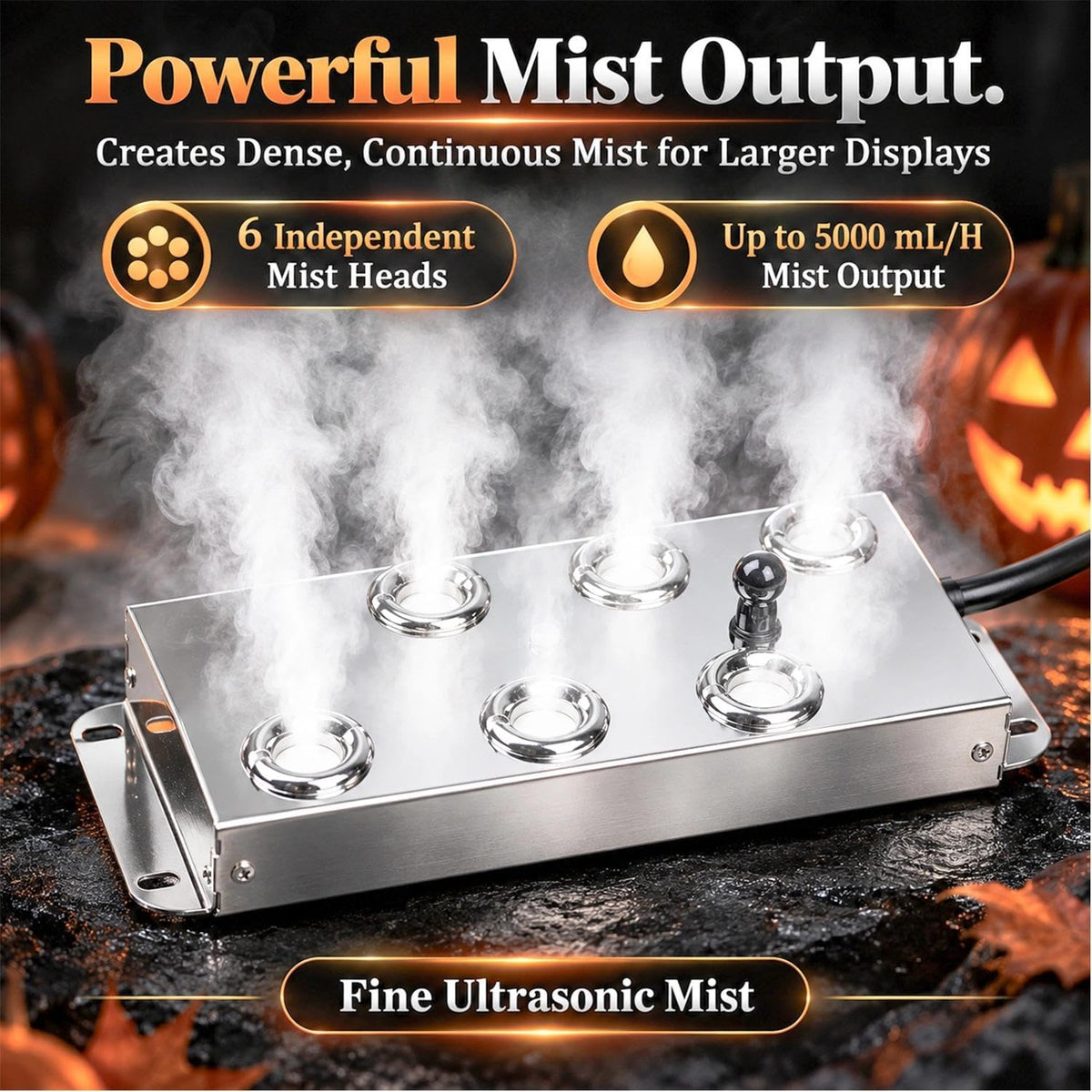 Ultrasonic Mist Maker Fogger Machine, Industrial Humidifier Fog Machine