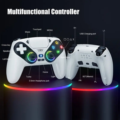 Wireless Pro Gaming Controller for PS5 (Christmas Variety Pack) - Drift Calibration Video Below, LED Lights, Dual Vibration, Motion Sensing, Programmable Buttons, 1000Mah Fast-Charging Batteries, Gamer Stuff, Accessories, Tiktokshopstockup